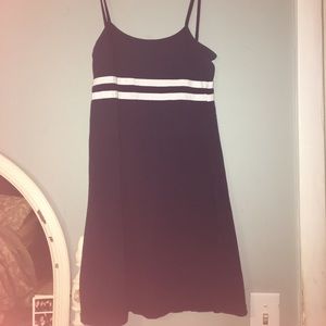 Brandy Melville Stripe Navy and White Dress